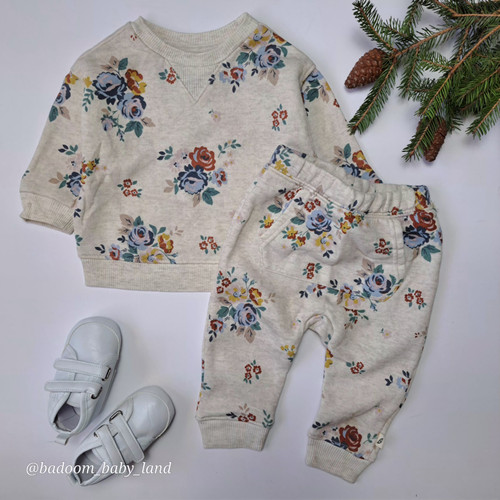 ست بلوز و شلوار دخترانه گل گلی برند easy-peasy