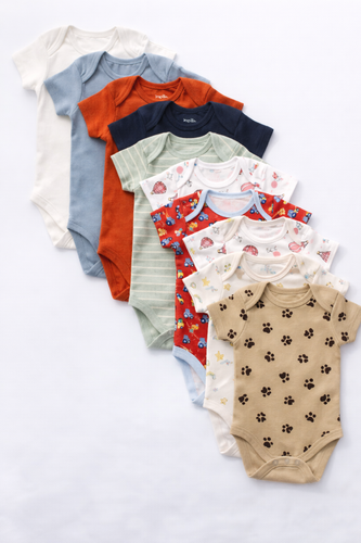 بادی زیر دکمه آستین کوتاه